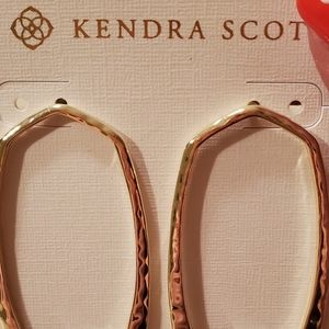 Kendra Scott hammered gold earrings